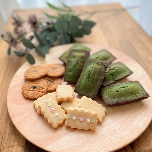 こだわり和素材の焼き菓子ギフト／宇治抹茶のフィナンシェ／石垣の塩