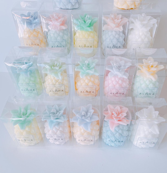 【ハワイからお届け】3Dパイナップルキャンドル ♡３D pineapple Candle 2枚目の画像