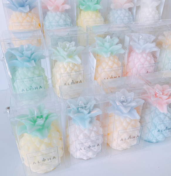 【ハワイからお届け】3Dパイナップルキャンドル ♡３D pineapple Candle 1枚目の画像