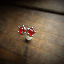 皇冠耳環 - 變革的種子 - 紅玉髓 [定制] 第4張的照片