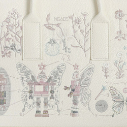 ハンドバッグ 刺繍バッグ 13インチ レザー ショルダーバッグ プレゼント刺繍 4枚目の画像