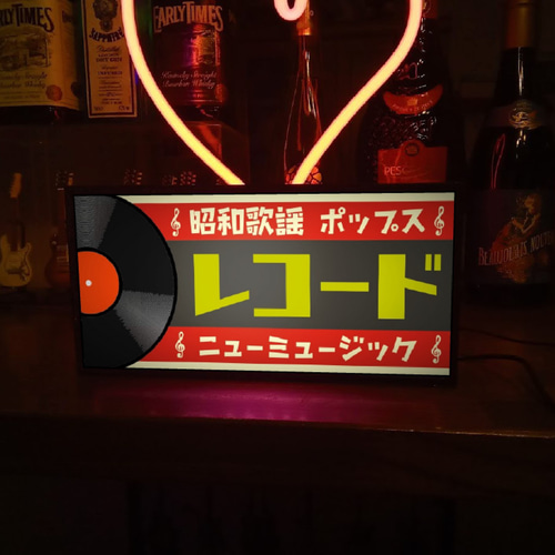 レコード ミュージック CD 昭和歌謡 レトロ 看板 置物 雑貨