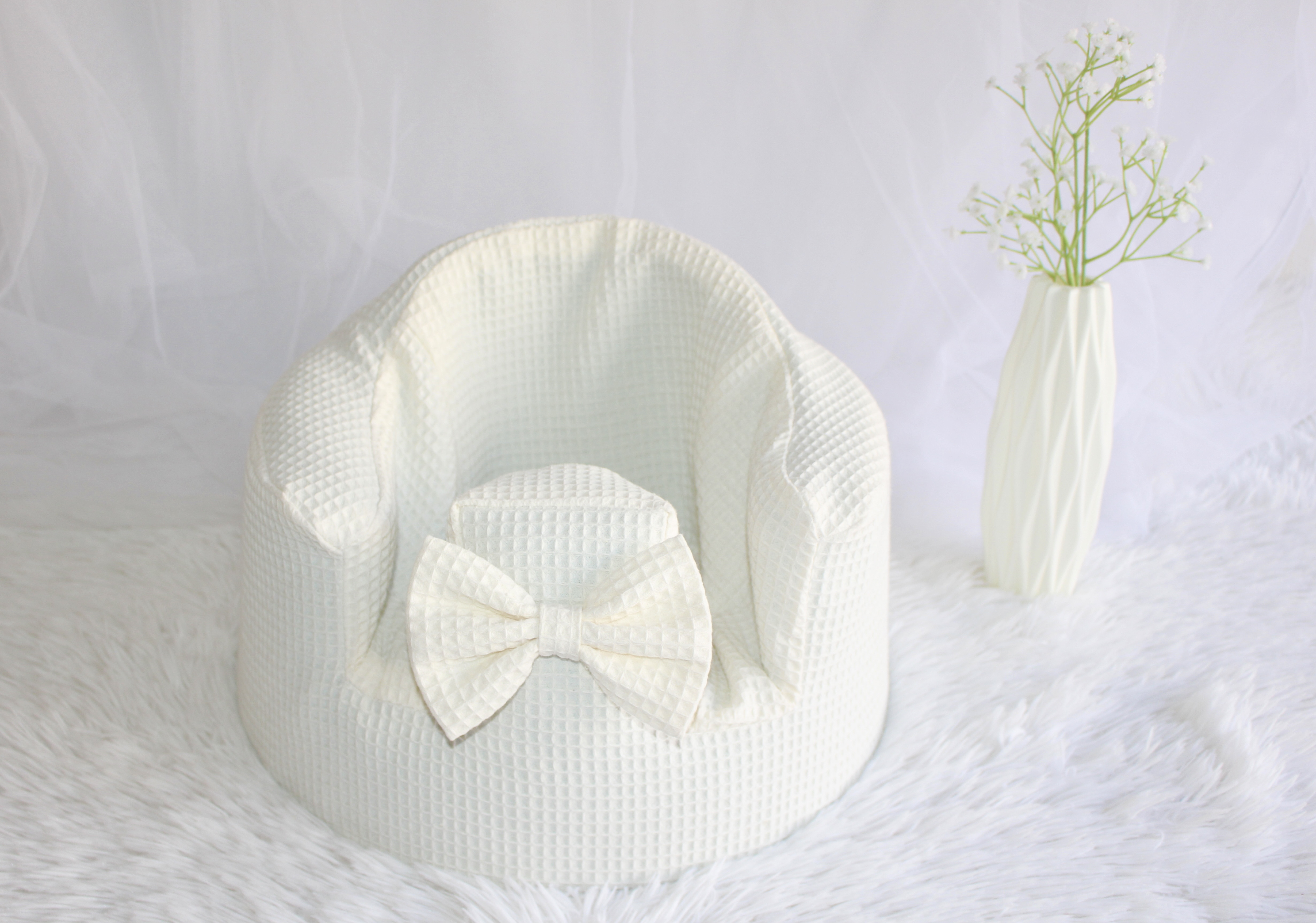 バンボカバー　ハンドメイド　ワッフル生地