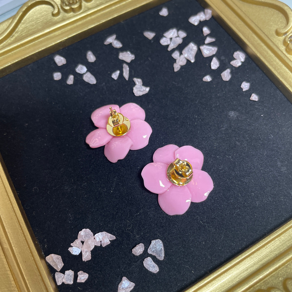 ハンドメイド　ピアス　ブロッサム　ピンク　お花　桜 5枚目の画像