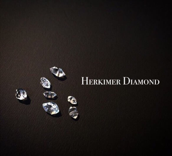 【14kgf】NY産 高品質ハーキマーダイヤモンドのブレスレット 3枚目の画像