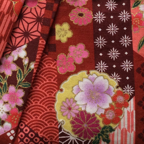 送料無料 ハンドメイド ポーチ ファスナー マスク 小物入れ 花柄