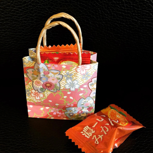 ラッピング平袋42 秋柄紙袋 ミニ紙袋 ラッピング平袋42 秋柄紙袋