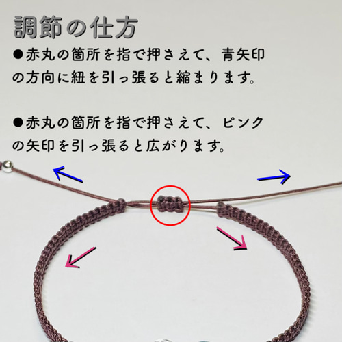 藍願紐(ミサンガ)4mm【8月オニキス】(8月オニキス): 『岩座