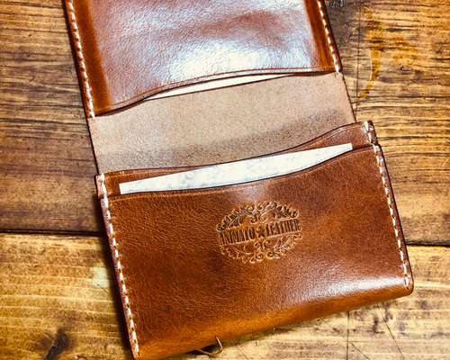 【美品】GANZO レザー 名刺入れ ネイビー(紺) 本革 名刺入れ・パスケース｜最高級のメンズ革製品・革財布 GANZO公式