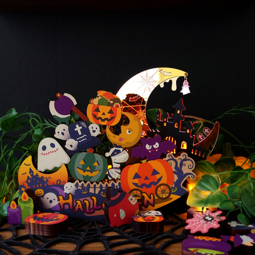 【19】ラバースタンプ  ハロウィーン   どんぐり頭 19】ラバースタンプ ハロウィーン どんぐり頭