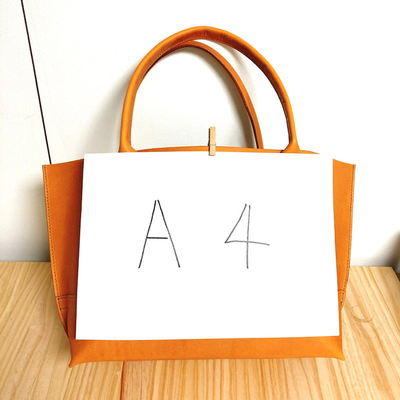 【手縫い仕上げ】姫路レザー　A４サイズ　トートバッグ　自分だけの本革バッグ　（送料無料） 9枚目の画像