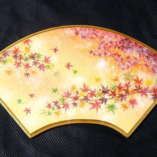 トールペイント❤もみじ扇 イラスト andante 通販 14557632｜Creema