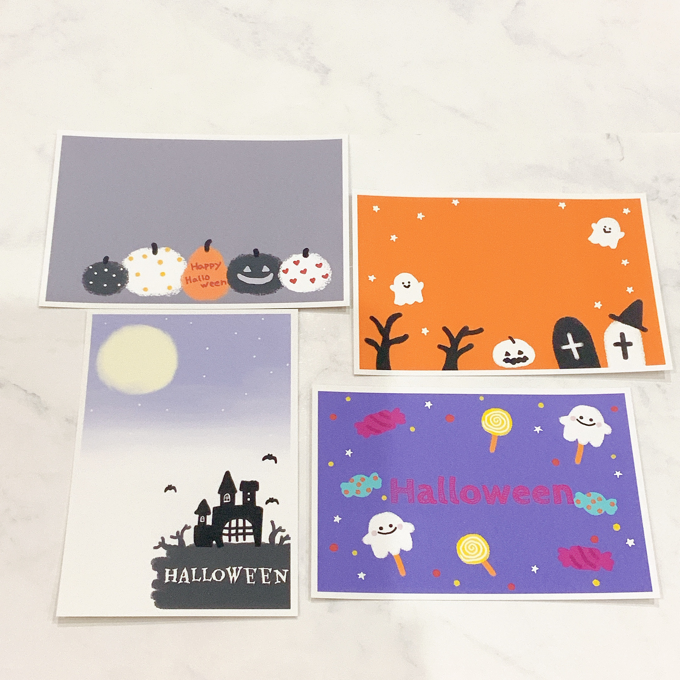 デジモンアドベンチャー　ハロウィン　ポストカード　4枚セット