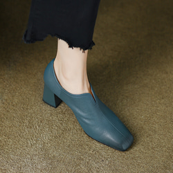 ★22秋冬新作★ 本革 シンプルなデザイン ヒールパンプス  レディース 3color　041w 11枚目の画像