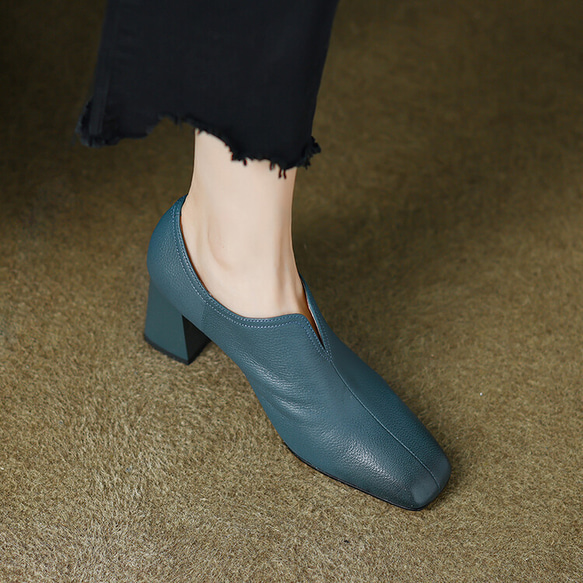★22秋冬新作★ 本革 シンプルなデザイン ヒールパンプス  レディース 3color　041w 11枚目の画像