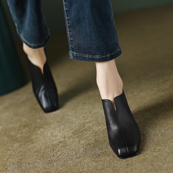 ★22秋冬新作★ 本革 シンプルなデザイン ヒールパンプス  レディース 3color　041w 7枚目の画像