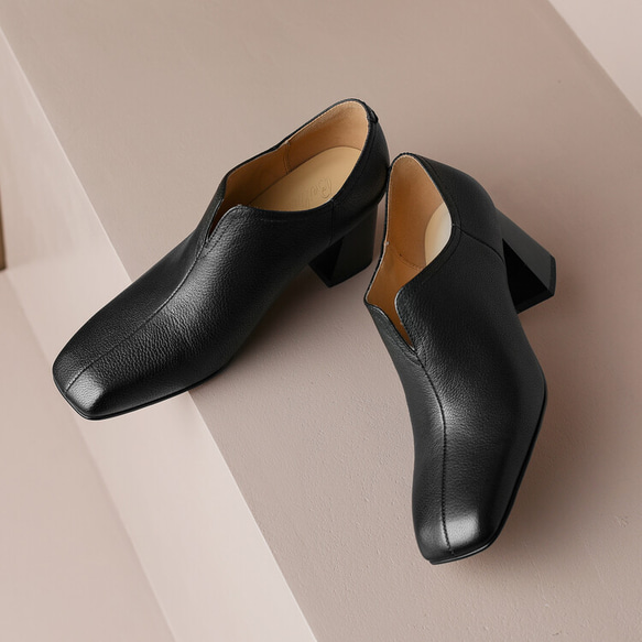 ★22秋冬新作★ 本革 シンプルなデザイン ヒールパンプス  レディース 3color　041w 5枚目の画像