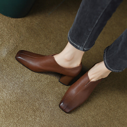 ★22秋冬新作★ 本革 シンプルなデザイン ヒールパンプス  レディース 3color　041w 16枚目の画像