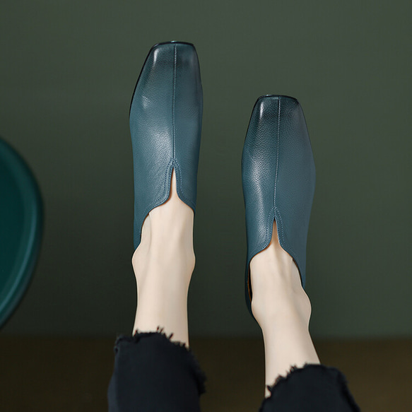 ★22秋冬新作★ 本革 シンプルなデザイン ヒールパンプス  レディース 3color　041w 14枚目の画像