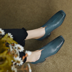 ★22秋冬新作★ 本革 シンプルなデザイン ヒールパンプス  レディース 3color　041w 13枚目の画像