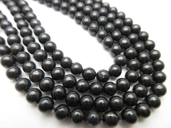 希少】/【シュンガイト】/size(約4.5㎜玉)/1set(10玉)【20億年前に形成