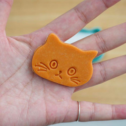 ★ミニサイズ★　ちび猫２つセット【お顔　小】3dプリンタークッキー型 5枚目の画像