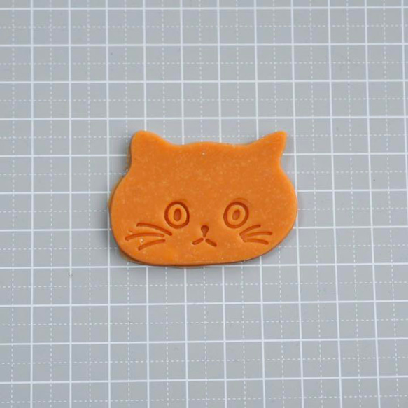 ★ミニサイズ★　ちび猫２つセット【お顔　小】3dプリンタークッキー型 6枚目の画像