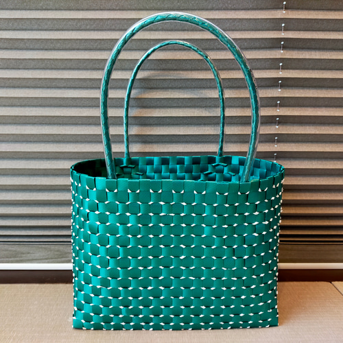 Lサイズ PPバンド トートバッグ プラ カゴ かごバッグ T_Rev 通販