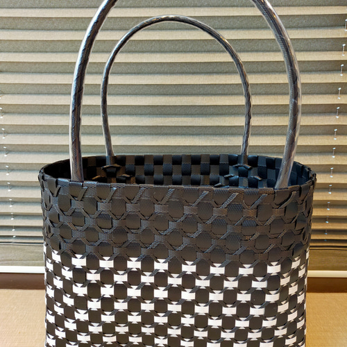 Lサイズ PPバンド トートバッグ プラ カゴ かごバッグ T_Rev 通販