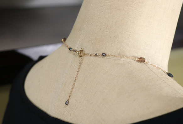 モスカイヤナイトとアンダルサイトのネックレス 8枚目の画像