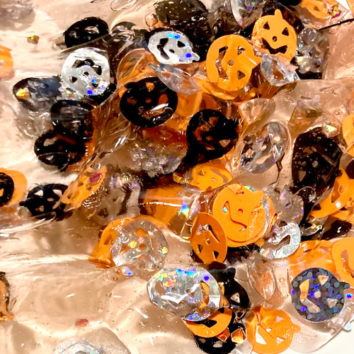 ハンドメイド スライム ハロウィンパーティー おもちゃ・人形 ORANGE
