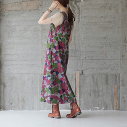 ラスト1点！カモフラ柄ジャンパースカート/サロペットスカート（22w-03）グレー 7枚目の画像