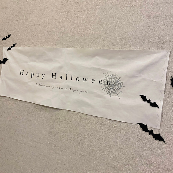【コウモリステッカー6枚付き】即日発送⭐︎ハロウィンタペストリー　ハロウィン　Halloween 　ハロウィン飾り　 14枚目の画像