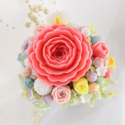 石鹸のバラと花の飾り～ソープカービング/石鹸彫刻 2枚目の画像