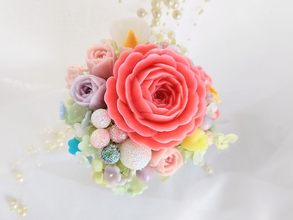 石鹸のバラと花の飾り～ソープカービング/石鹸彫刻 3枚目の画像