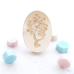 シーリングスタンプ 不思議の国のアリス アリスと白うさぎ スタンプ