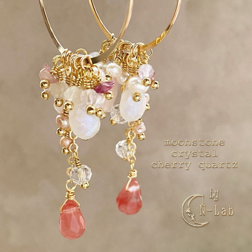 Sweet Pea 片耳用ピアス　アクアマリン Sweet Pea 片耳用ピアスアクアマリン