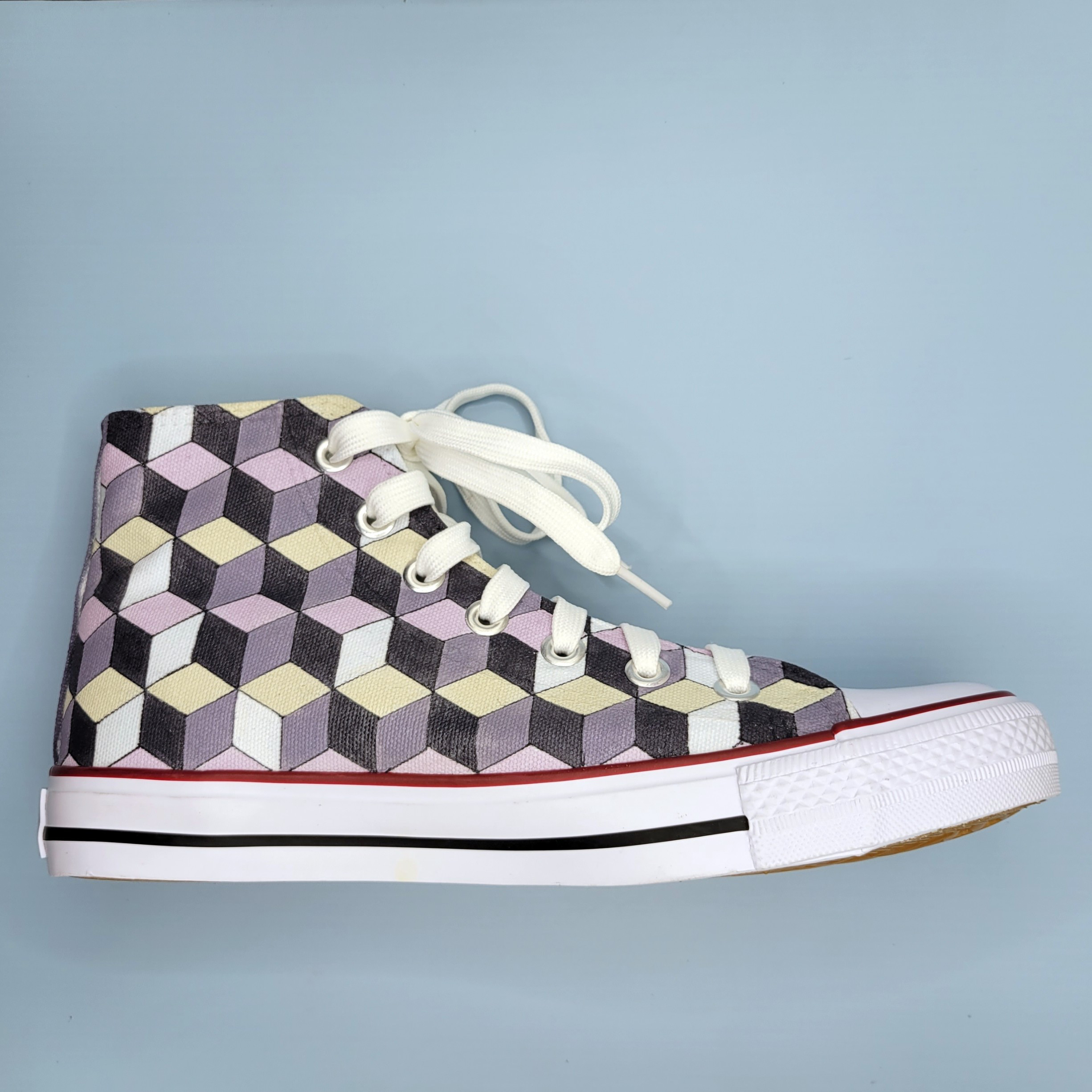 「dice」大人かわいいハイカットスニーカー ご希望のカラー承ります【受注製作】