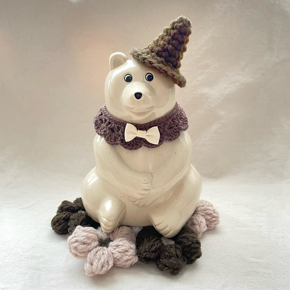 しろくま貯金箱　親子きのこ(ブラウン) しろくま貯金箱親子きのこ(ブラウン)