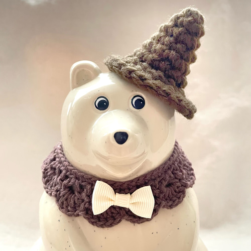 再販5♡【ブラウン・ハロウィン3点セット】しろくま貯金箱 小物セット