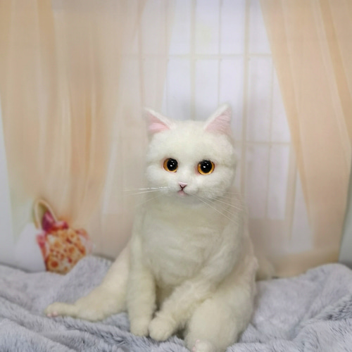 マンチカン子猫＊羊毛フェルト＊ハンドメイド＊ねこ - メルカリ