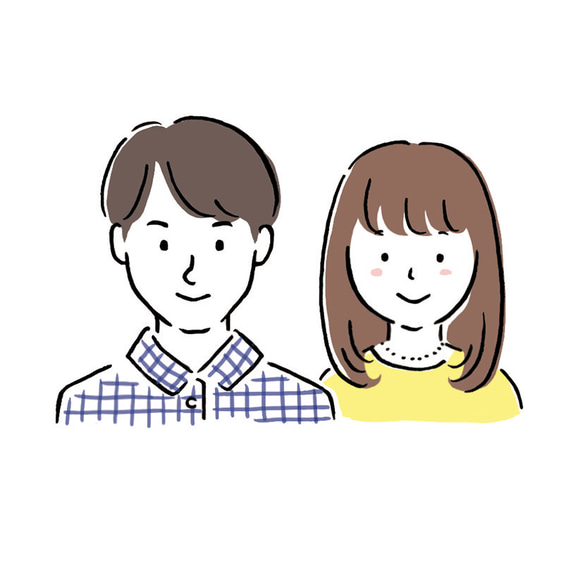 オーダーメイド似顔絵 インスタやLINEアイコンにも イラスト