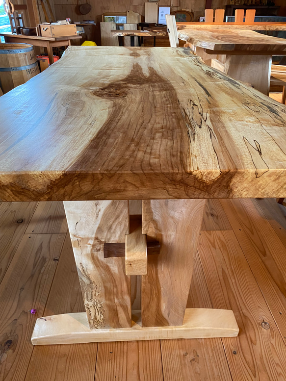 栃一枚板テーブル　オーダーメイド 