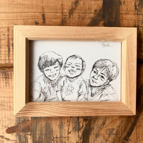 Creema限定 超早割価格】ボールペンで描く、似顔絵イラスト②！出産