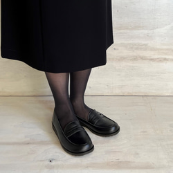 【幅広・素足のような軽さ】・普段履きにも使える柔らかいコインローファー　№120 2枚目の画像