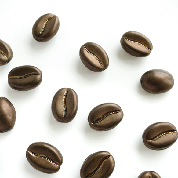 ［再販］コーヒー豆のチェコビーズ 4枚目の画像