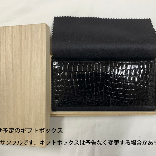 日本製 ベビークロコダイル2匹取り ロングウォレット 長財布 日本製 ベビークロコダイル2匹取り ロングウォレット 長財布
