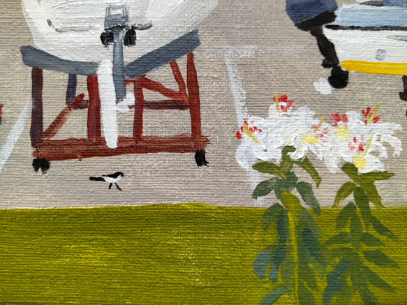 絵本なブックカバー『諏訪湖のヨットハーバー』 4枚目の画像