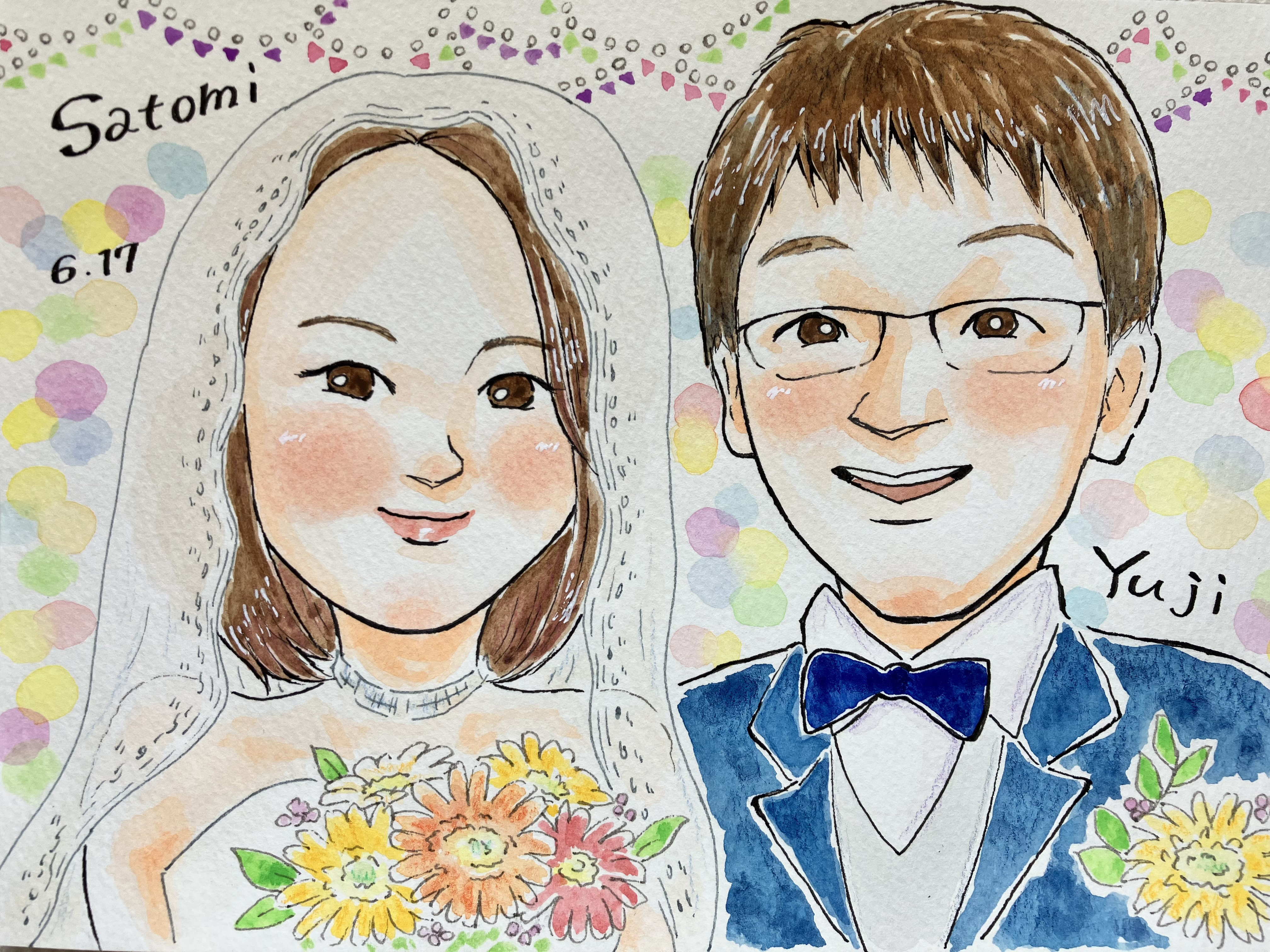 結婚祝いに可愛いウェルカムボード