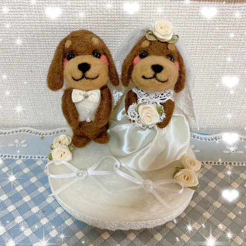 端午の節句飾りトイプードルちゃんのキラキラ鯉のぼり 羊毛